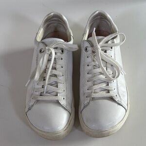 Birkenstock White Leather Sneakers - the Bend